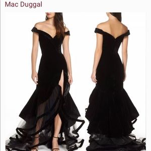 Mac Duggal black gown